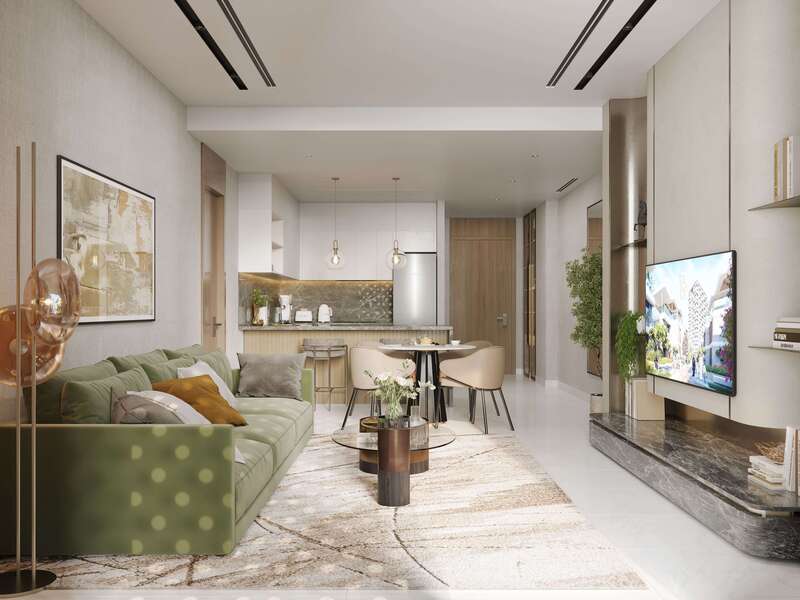 1BR TYPE 3 Living room 1 min HED2lN1
